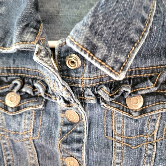 Arizona Jean Company Girls Denim Jacket, Size 2T - Picture 5 of 7